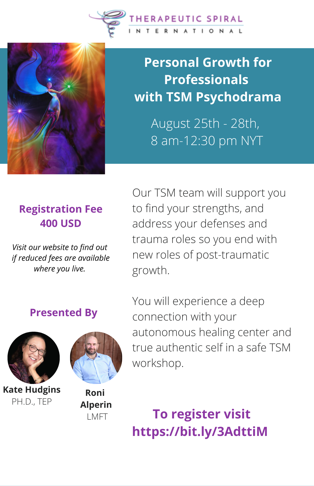 Personal Growth for Professionals with TSM Psychodrama
