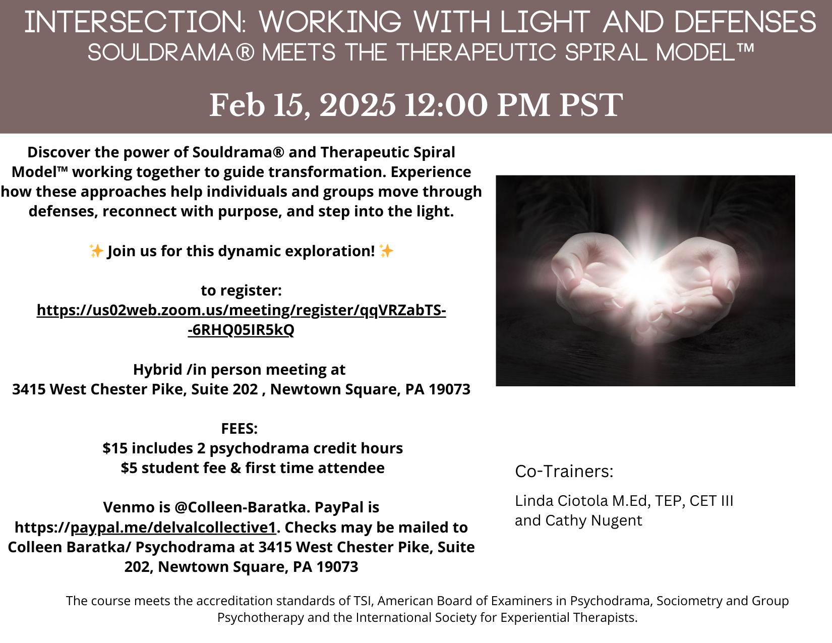 INTERSECTION: WORKING WITH LIGHT AND DEFENSES