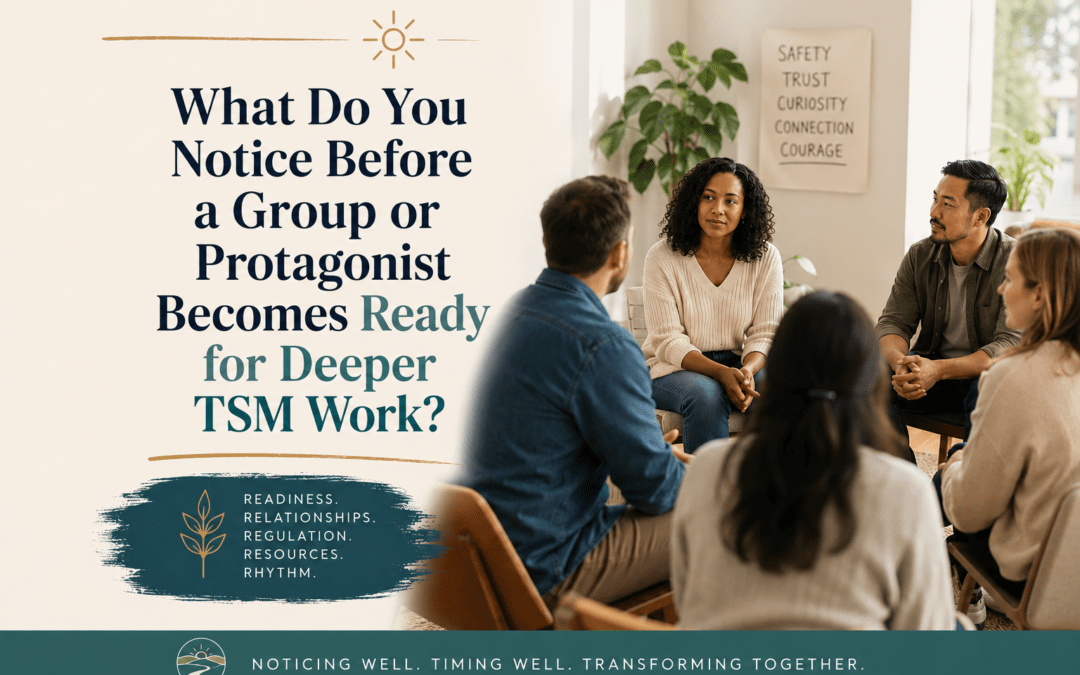 What Do You Notice Before a Group or Protagonist Becomes Ready for Deeper TSM Work?